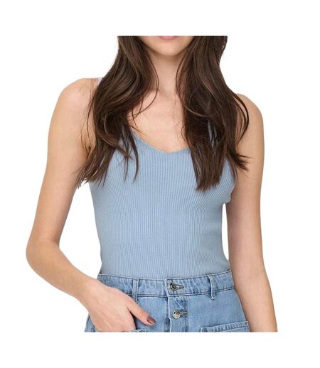 Débardeur en maille bleu femme jdy nanna 15180497 - l