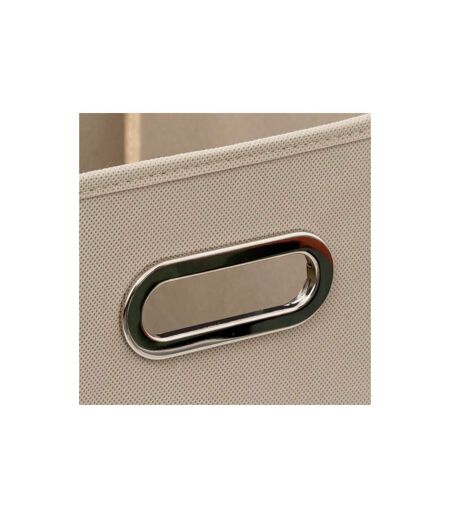 Boîte de Rangement Pliable Premium 31x31cm Beige Lin