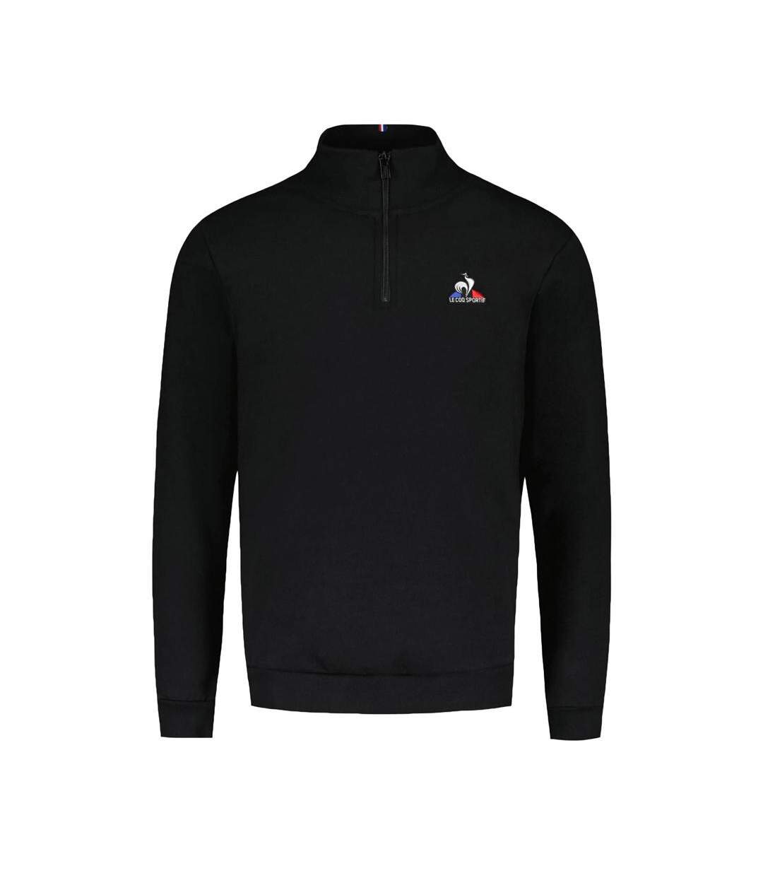 Sweat Noir Homme Le Coq Sportif Halfzip - L-1