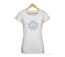 Tee-shirt Mayflower Diapo2 en coton blanc : l'élégance d'une sérigraphie artistique-2
