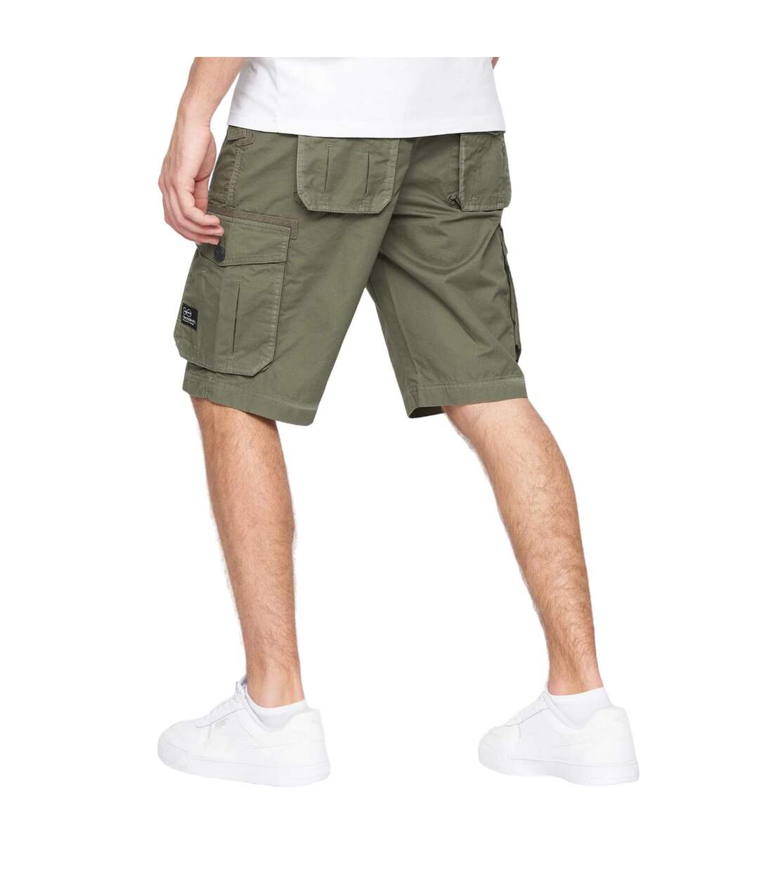 Short à poches kyron homme vert sombre Crosshatch-2