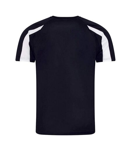 AWDis Cool Mens Contrast Moisture Wicking T-Shirt (French Navy/Arctic White) - UTPC5918