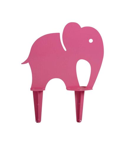 Eléphant rose déco en fer