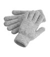 Beechfield Cosy Cuffed Marl Ribbed Winter Gloves (Gray) (One Size)