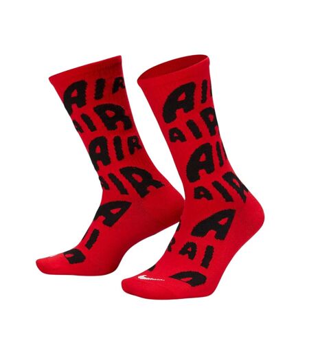 Socquettes Motif/style Lettres Everyday Essential Adulte Rouge Noir Nike