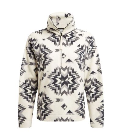 Womens/ladies Lago Calico Half Zip Fleece Top Black White Craghoppers