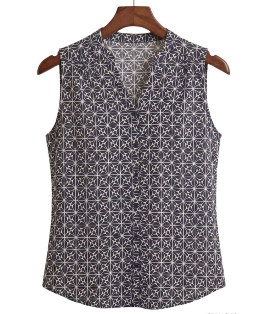 MAYFLOWER VOILOU1 Chemisier sans manches – La légèreté de la viscose pour un look estival chic-2