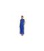 Womens/ladies Ruffled Halter Neck Maxi Dress Blue AmyLynn-1