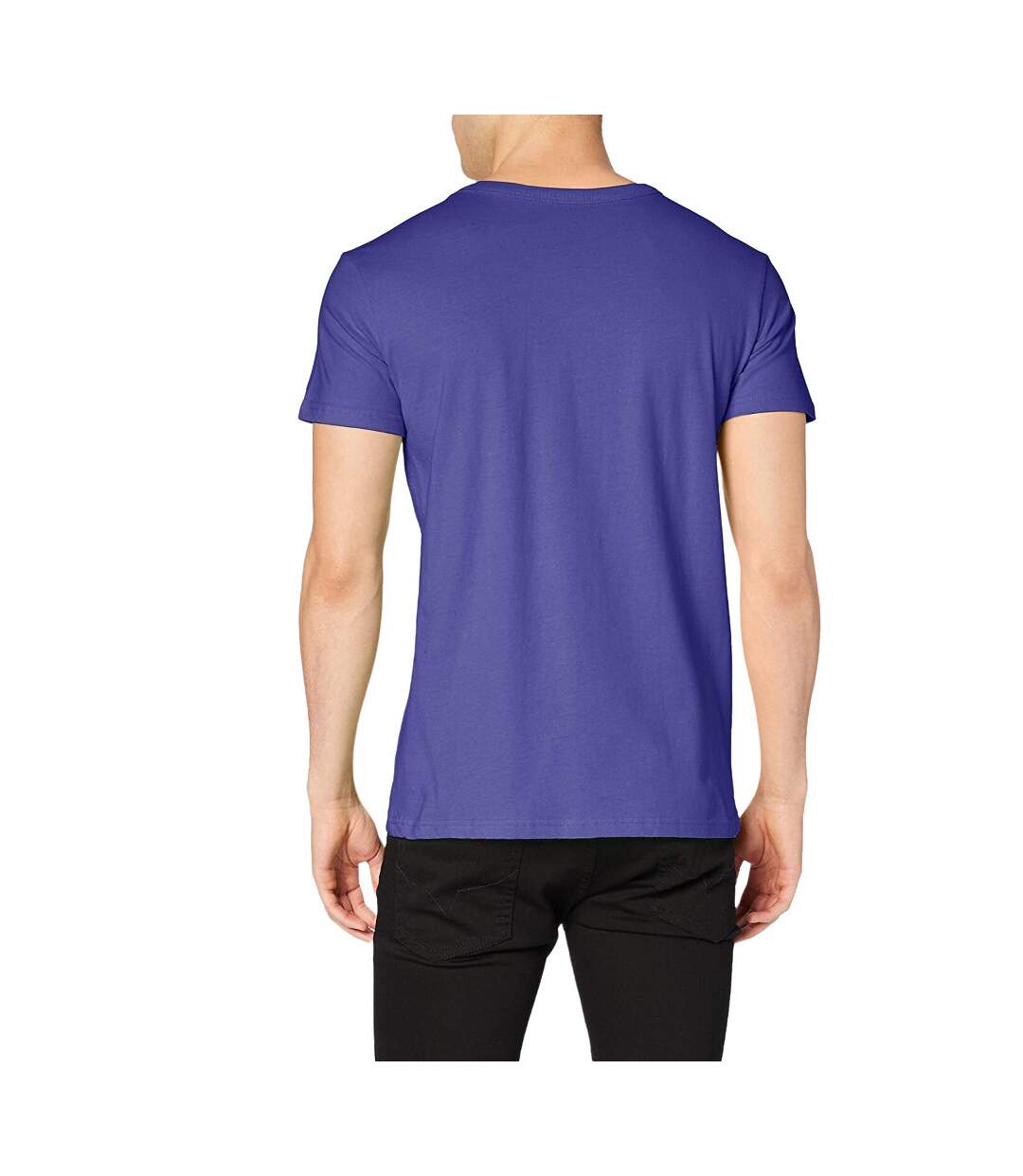 T-shirt col rond stars ben homme violet Stedman