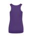 Womens/ladies Moisture Wicking Girlie Tank Top Purple AWDis Cool-2