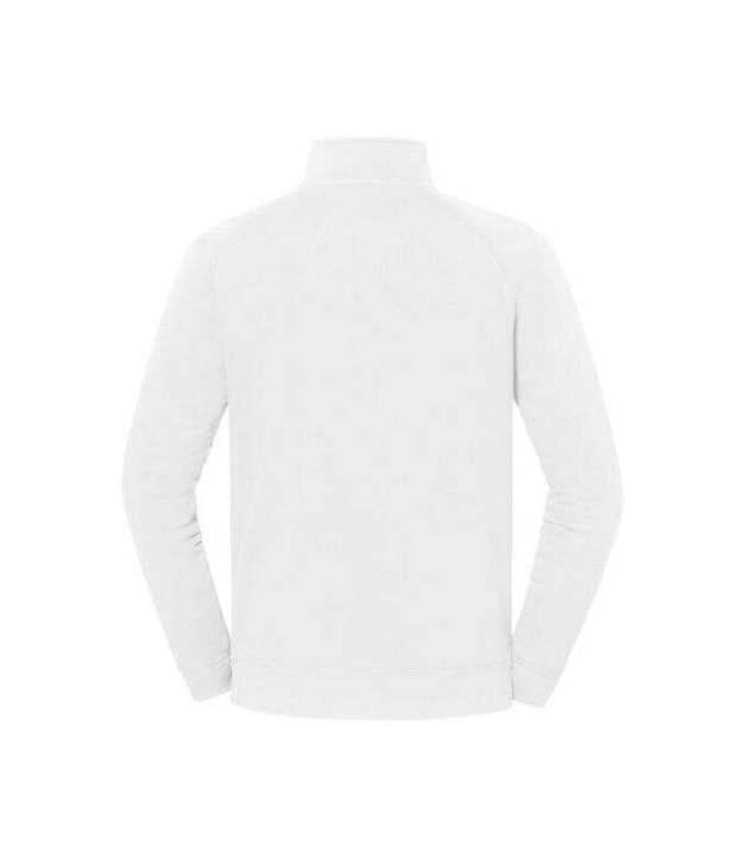 Sweat Uni En Coton À Col Montant Zippé Iconic Premium Homme Blanc Fruit Of The Loom-2