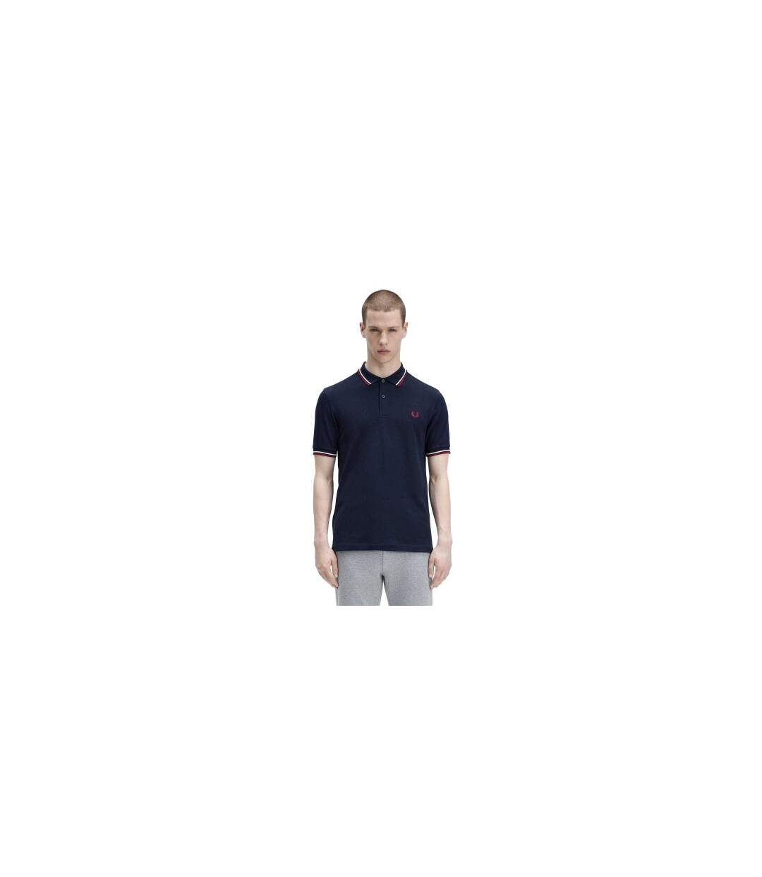 Polo Manches Longues Homme Bleu Marine Fred Perry-1