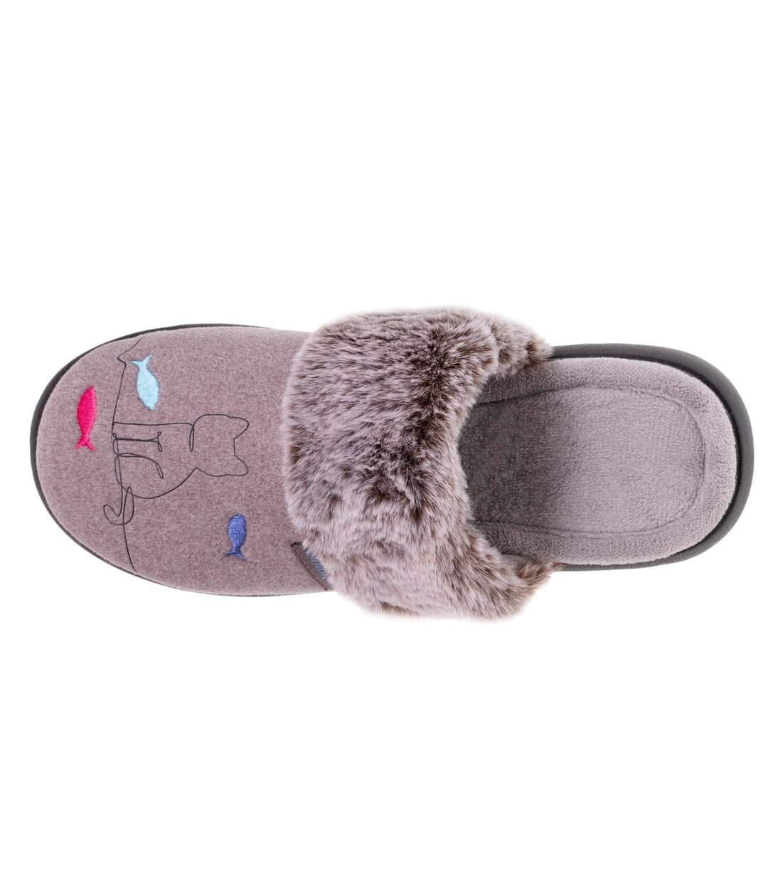 Isotoner Chaussons Mules femme ultra confortables et légères (technologie everywear™ ), semelle à mémoire de forme-3