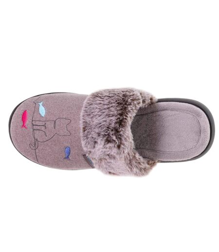 Isotoner Chaussons Mules femme ultra confortables et légères (technologie everywear™ ), semelle à mémoire de forme