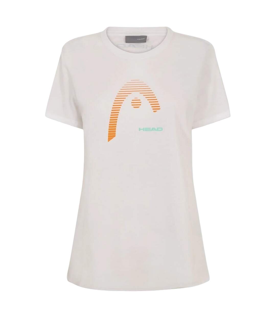 Womens/ladies Club Lara Graphic Print T-shirt White Head-1
