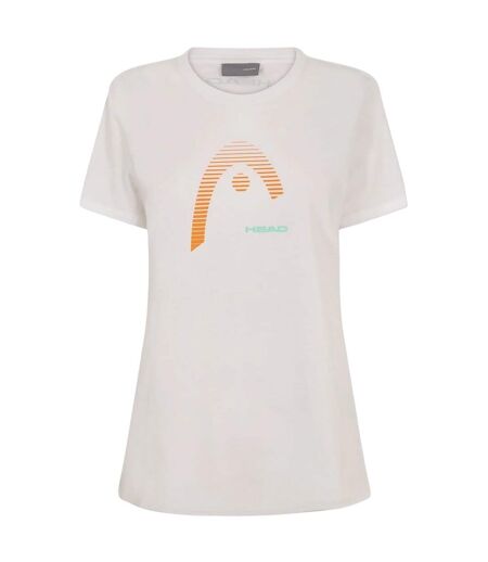 Womens/ladies Club Lara Graphic Print T-shirt White Head