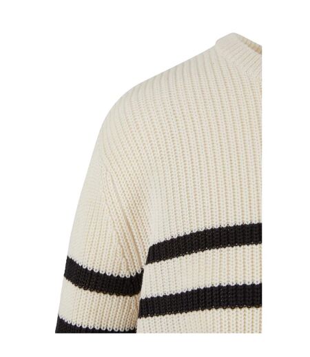 Pull Motif/style Rayé Femme Blanc Noir Urban Classics