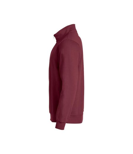 Clique Unisex Adult Basic Half Zip Sweatshirt (Burgundy)