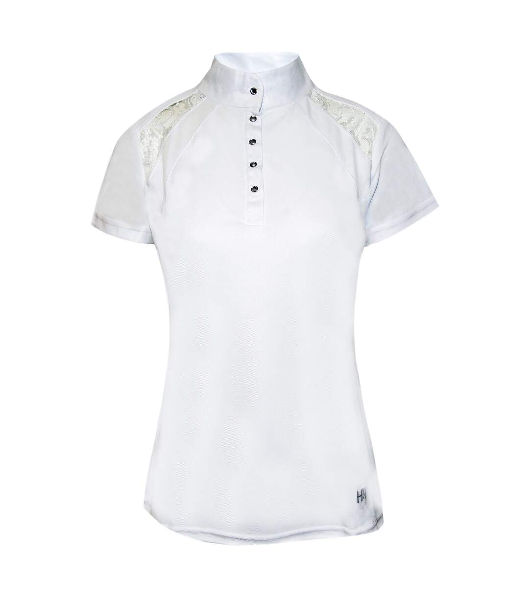 Womens/ladies laila lace show shirt white HyFASHION