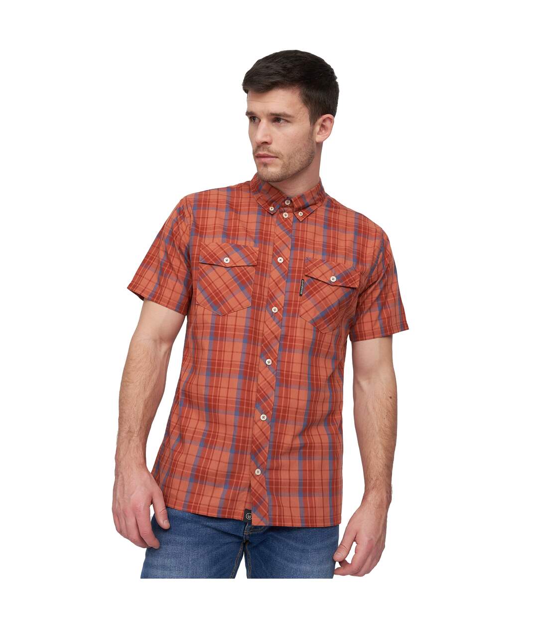 Chemise femington homme rouge Duck and Cover-1