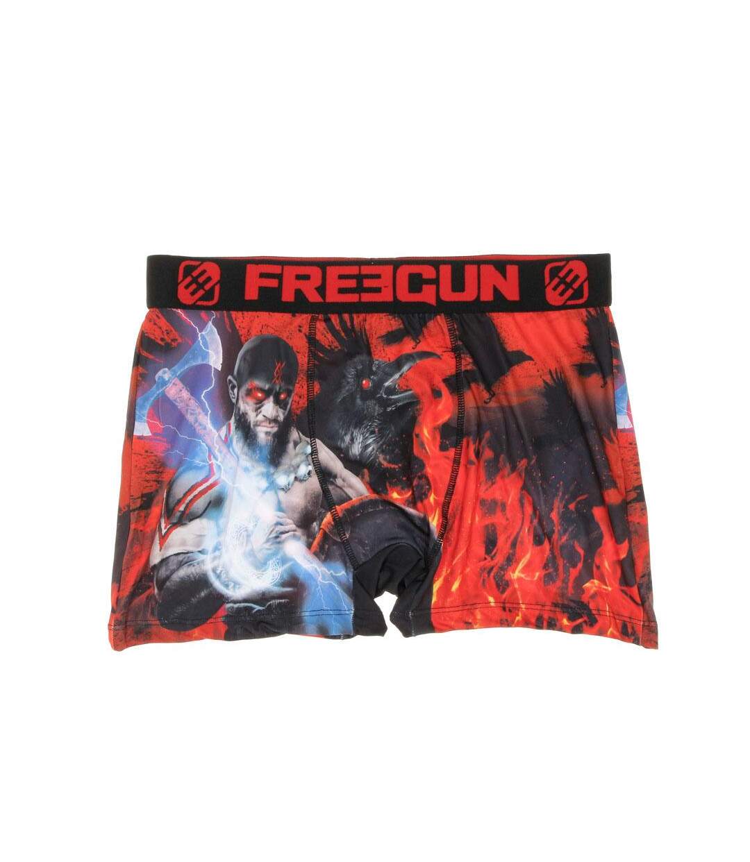 Boxer Rouge/Noir Homme Freegun Viking - L-1