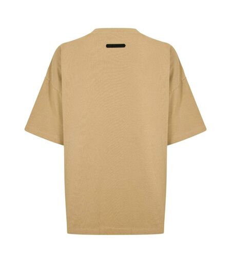 T-shirt Motif/style Logo Arqué Homme Beige Fear Of God Essentials