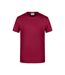 T-shirt Basic Homme Bordeaux James And Nicholson-1