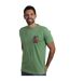 Mens fish fighters back print t-shirt artichoke green Weird Fish-3