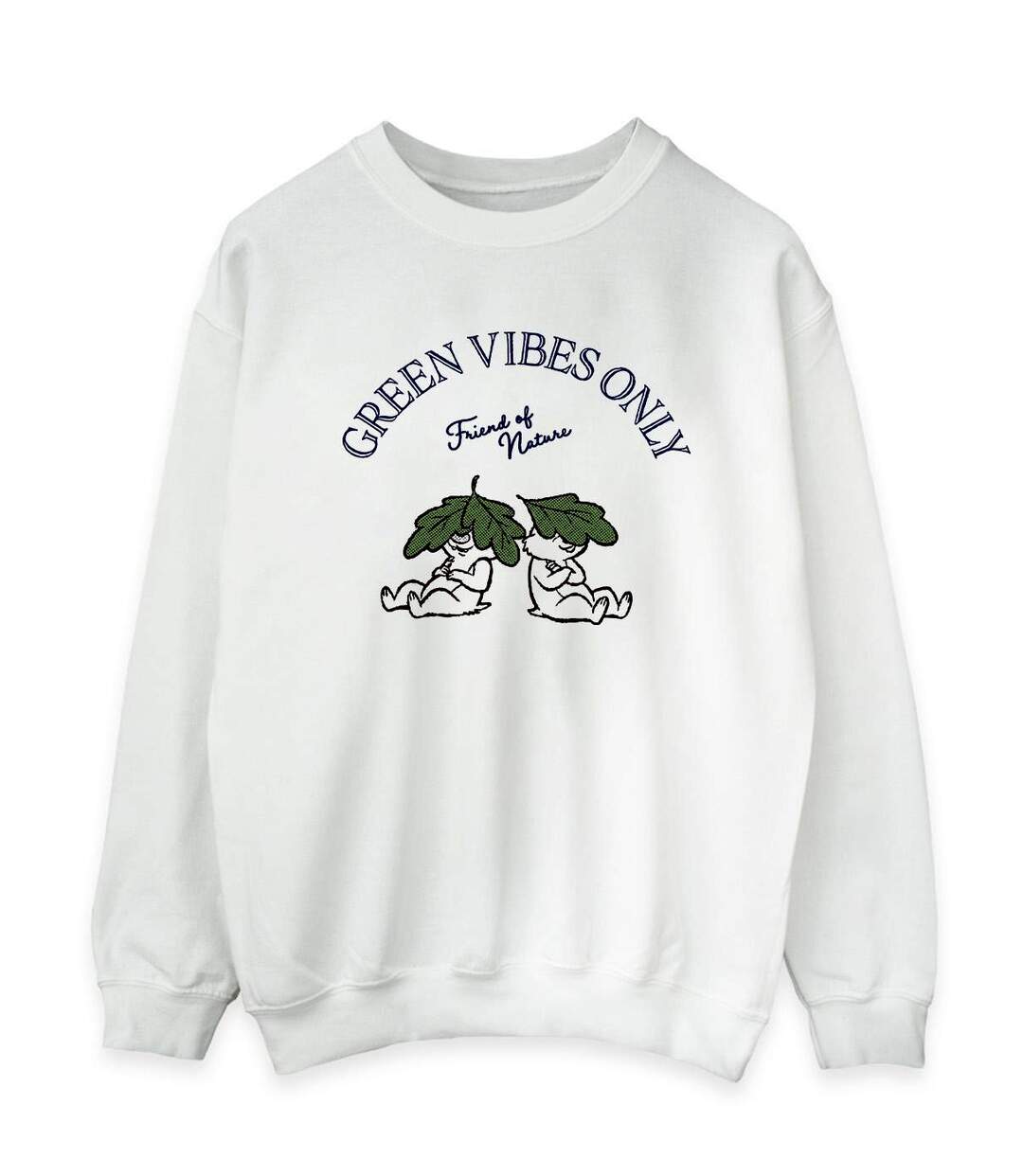 Disney - Sweat CHIP 'N DALE GREEN VIBES ONLY - Femme (Blanc) - UTBI14759-1