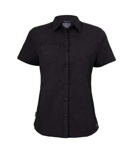 Chemisier Manches Courtes Kiwi Femme Noir Craghoppers