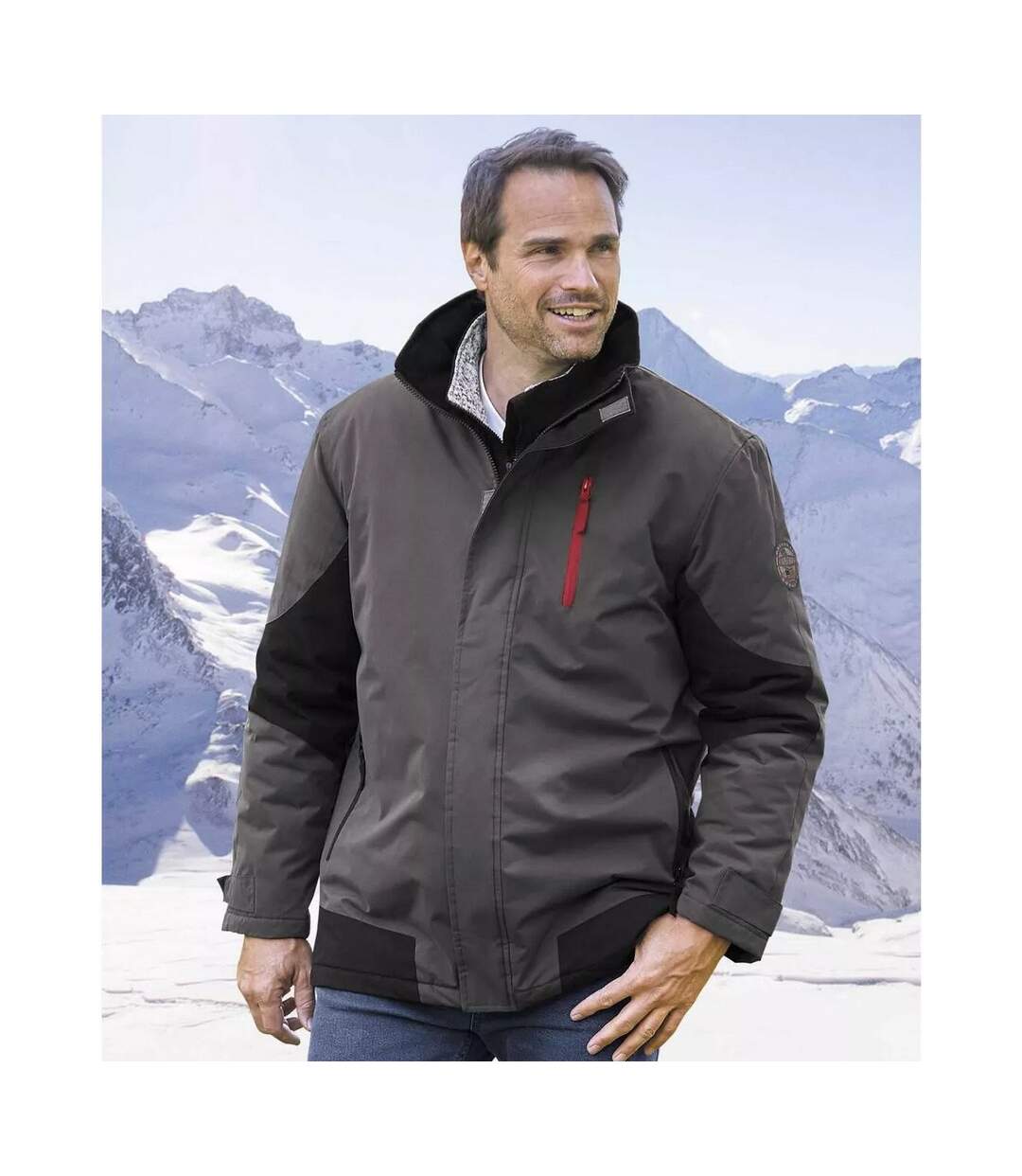 Parka homme gris Atlas For Men-3