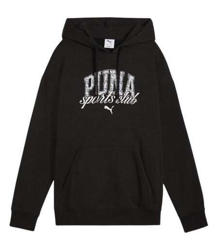 Womens/ladies Overhead Hoodie  Black Puma