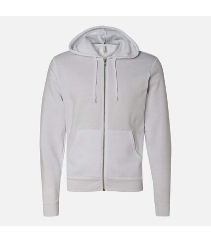 Adults unisex full zip hoodie white Bella + Canvas