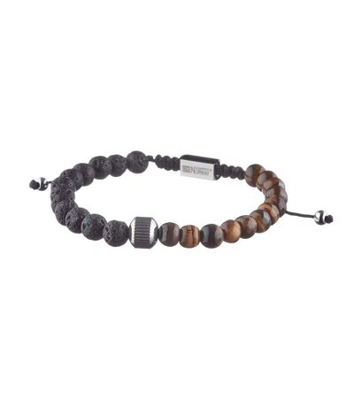 Bracelet perles noir/marron homme geographical norway 315049 - taille unique