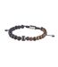 Bracelet perles noir/marron homme geographical norway 315049 - taille unique-1
