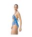 Maillot De Bain 1 Pièce Natation Motif/style Cachemire Femme Bleu Rose Speedo-4