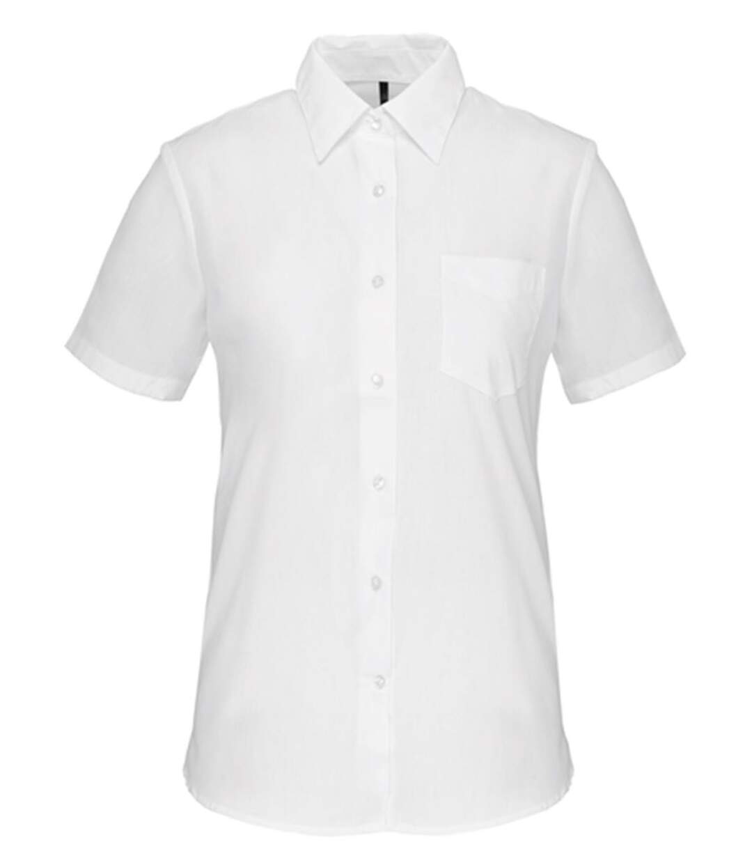 Chemise popeline manches courtes - Femme - K548 - blanc