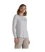Womens/ladies Akona Stripe Nosilife Long-sleeved T-shirt Blue Navy Craghoppers-1