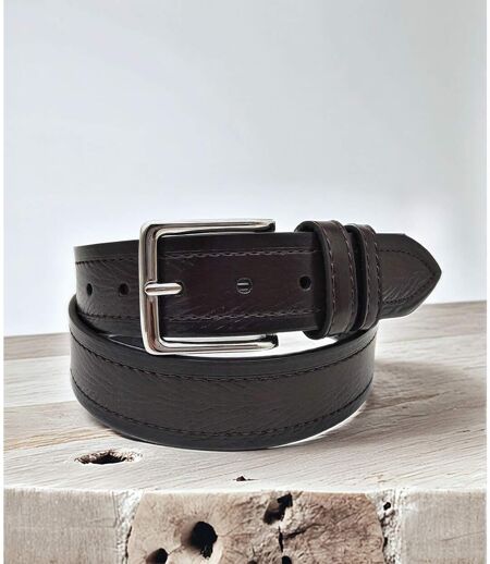 Ceinture PVC Marron - Homme - élégance Polyvalente pour un Style Chic et Sophistiqué