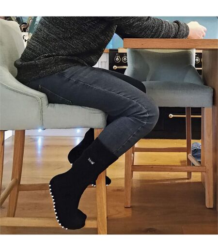 Mens Thermal Indoor Slipper Socks with Grips