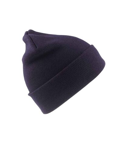 Adults unisex woolly ski hat navy Result