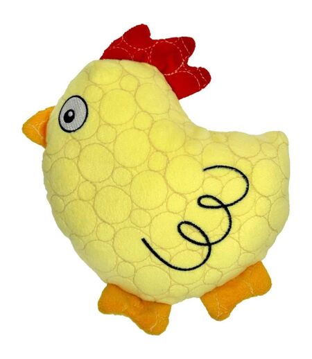Chicken plush dog toy m-l yellow Generic
