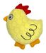 Chicken plush dog toy m-l yellow Generic-2