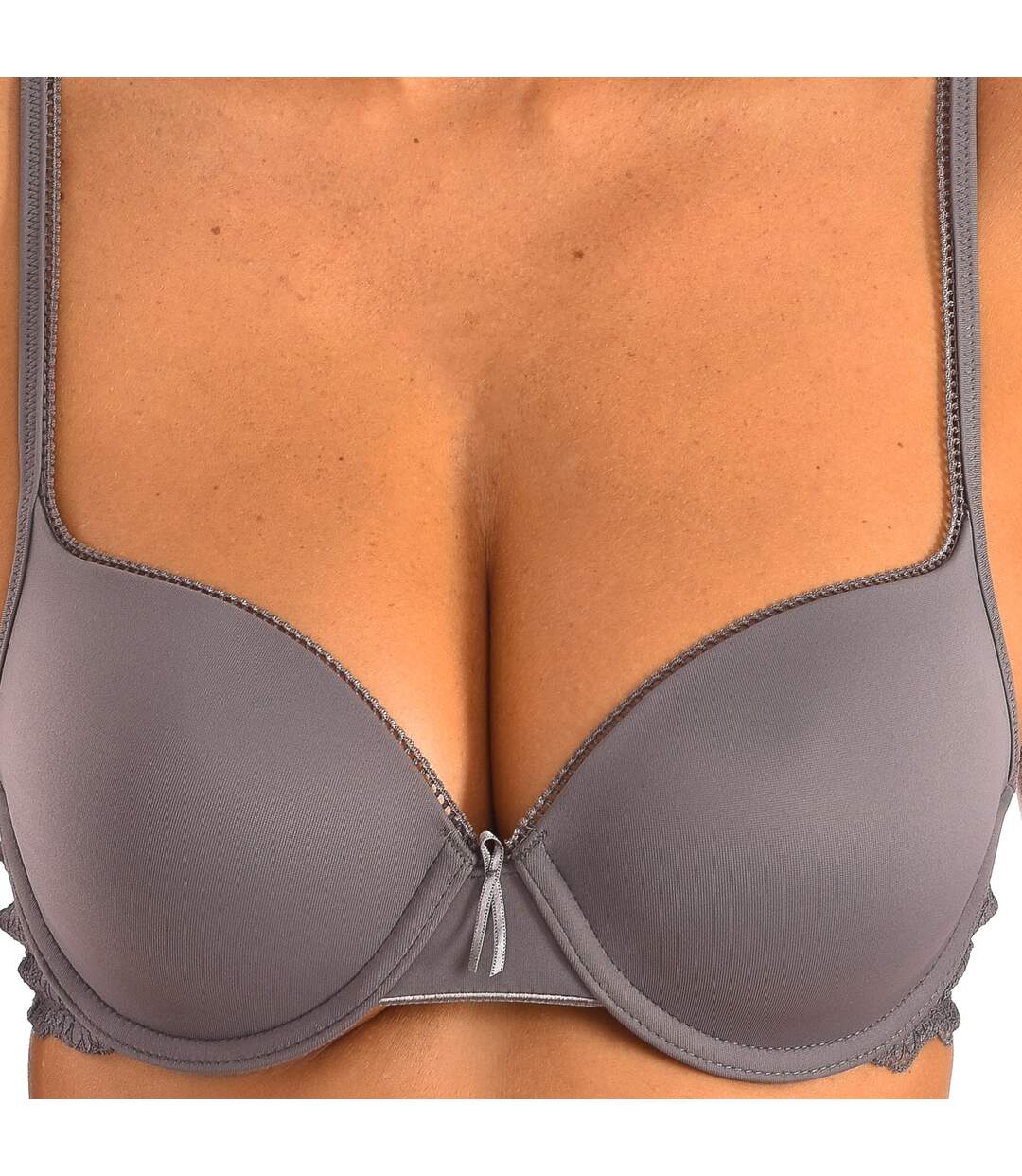 Microfiber bra with underwire and cup for women, ADELA model. Firm support, softness and everyday comfort.-2