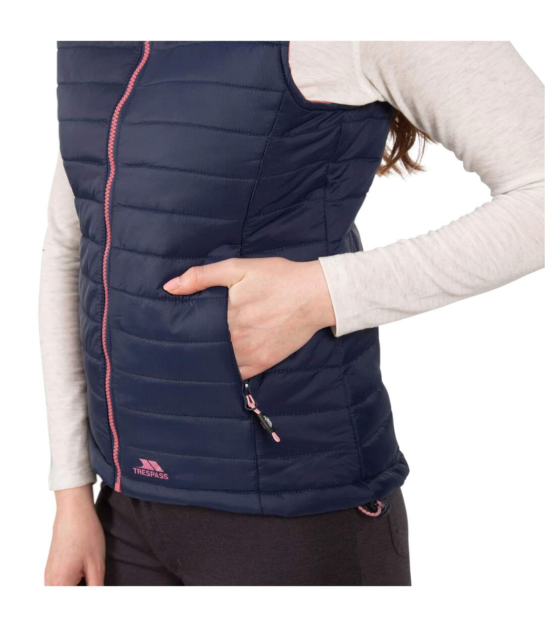 Trespass Womens/Ladies Aretha Casual Gilet (Navy Dusty Rose) - UTTP4390-4