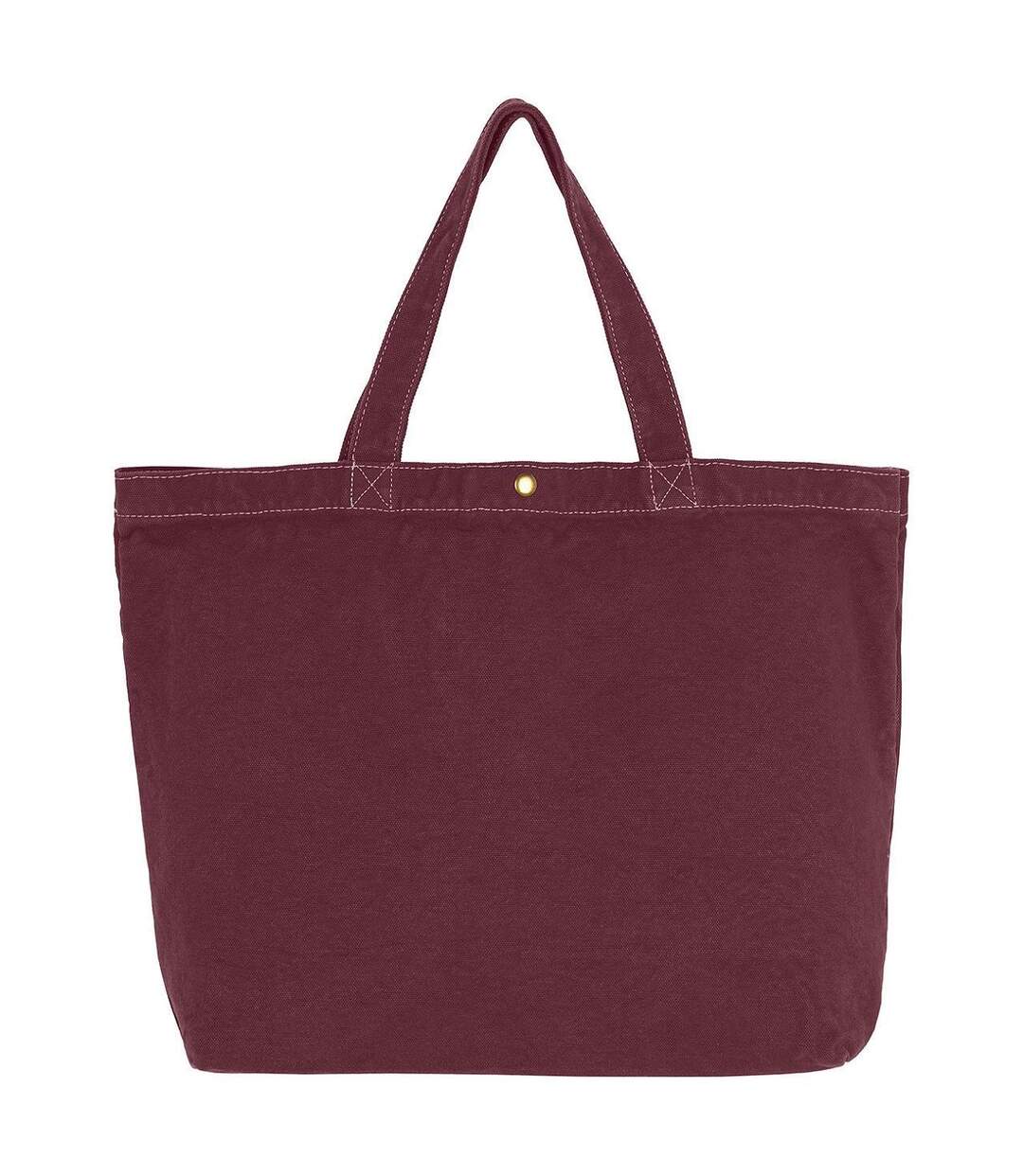 Grand sac cabas en toile - CA-4631 LCS - rouge bordeaux tawny