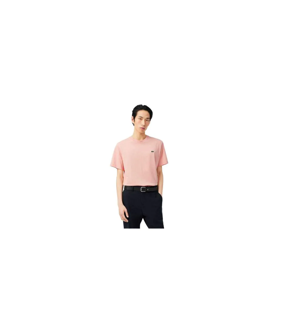 T-shirt Motif/style Logo Brodé Homme Rose Lacoste-1