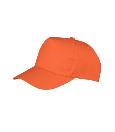 Result Headwear Boston 5 Panel Polycotton Baseball Cap (Orange) - UTRW9750