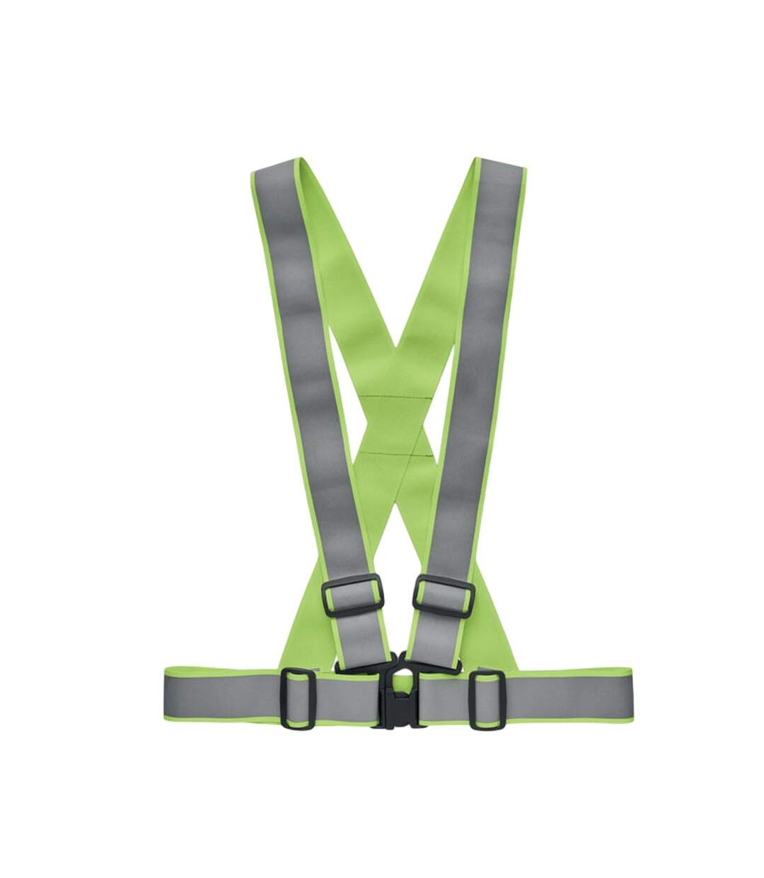 Allvisible+ Reflective Adjustable Body Belt Neon Green MidOcean-1