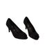 Womens/ladies Honey Peep Toe Wide Sandals Natural Black Good For The Sole-2